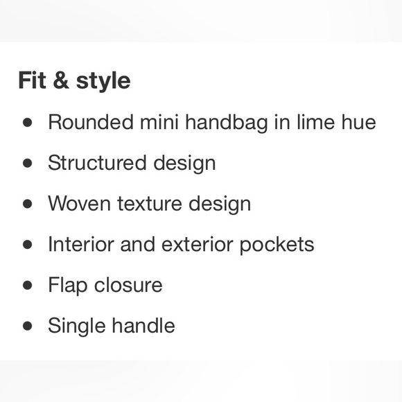 New! Rounded Structured mini handbag by Alani Noelle. - Picture 5 of 8